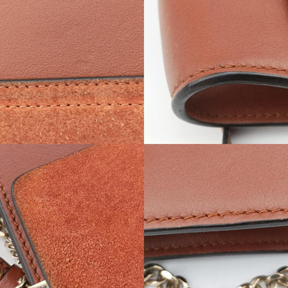 Chloe Faux Brown Suede x Leather 03 17 75 65 Shoulder Bag