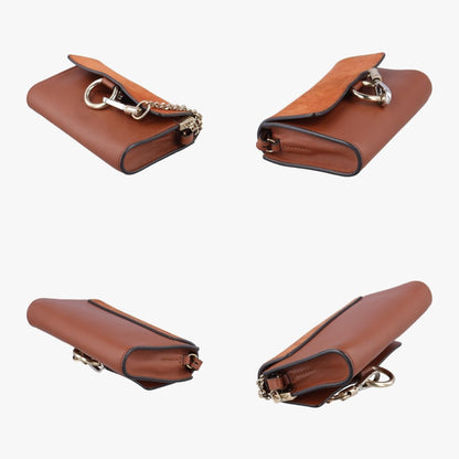Chloe Faux Brown Suede x Leather 03 17 75 65 Shoulder Bag