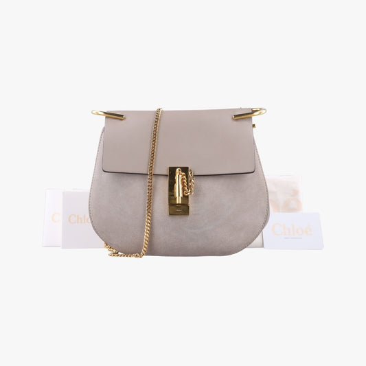 Chloe Drew Gray Leather 01 17 70 65 6 Shoulder Bag