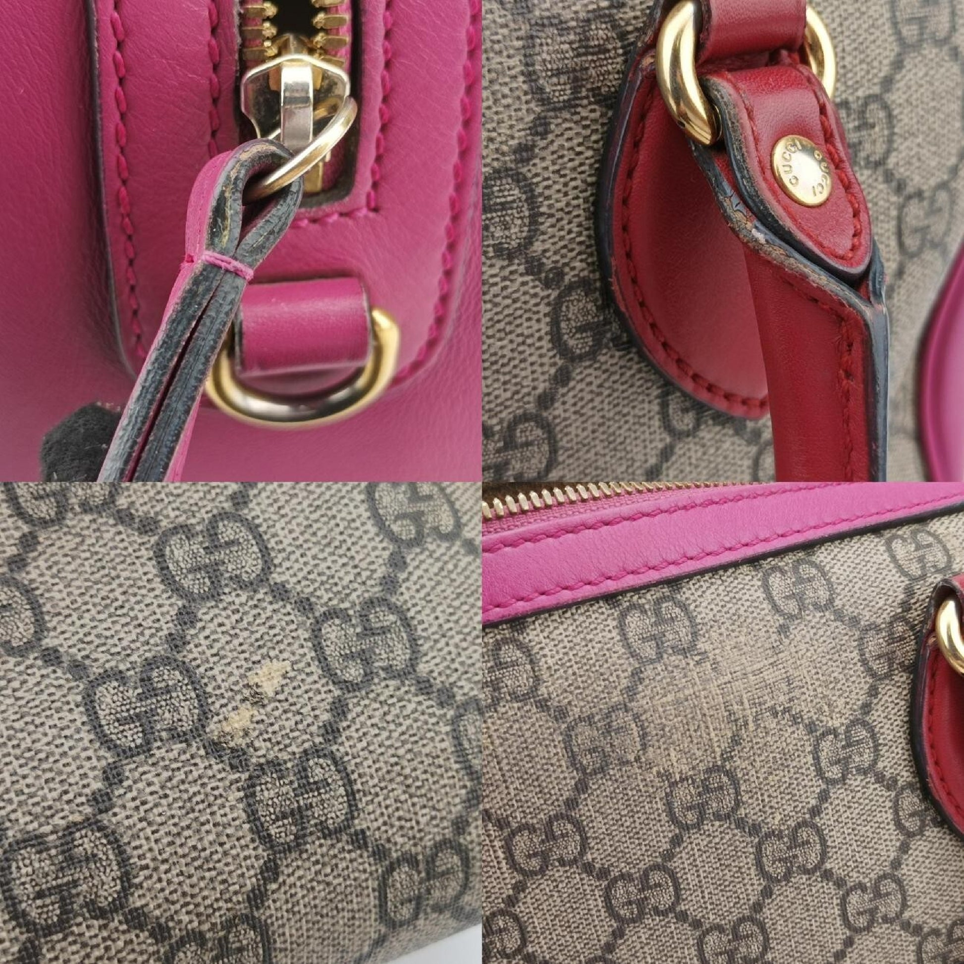 GUCCI GG Supreme Multicolor PVC Coated Canvas and Leather Shoulder Bag 409529B021942922