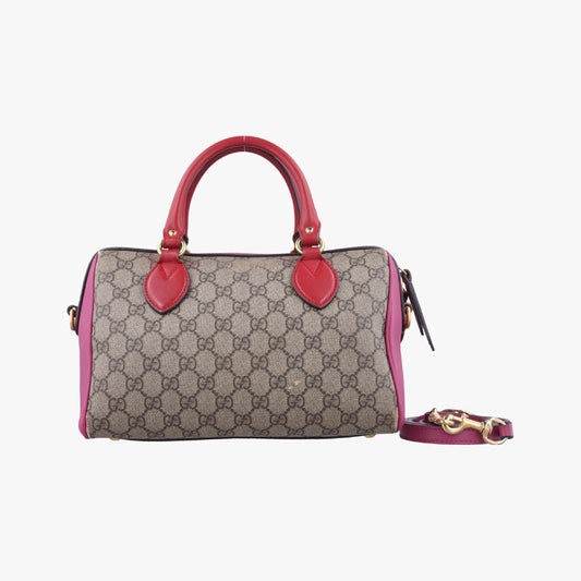 GUCCI GG Supreme Multicolor PVC Coated Canvas and Leather Shoulder Bag 409529B021942922