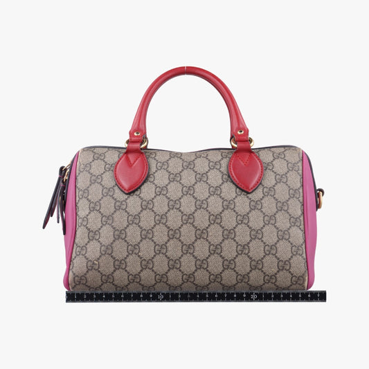 GUCCI GG Supreme Multicolor PVC Coated Canvas and Leather Shoulder Bag 409529B021942922
