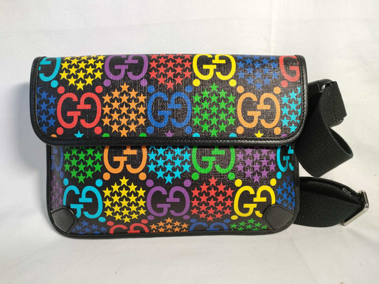 GUCCI GG Supreme Gucci Psychedelic Body Bag GG Supreme Shoulder Bag