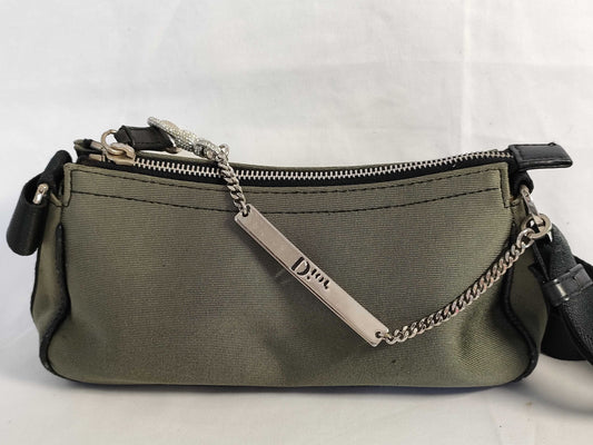 Dior Christian Dior Hardcore Rhinestone Shoulder Bag