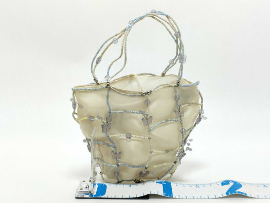 BOTTEGA VENETA Organza Wire Handbag with Beads