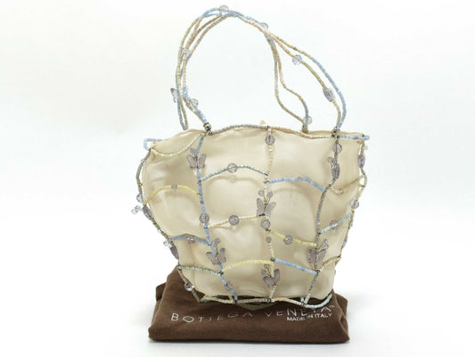 BOTTEGA VENETA Organza Wire Handbag with Beads