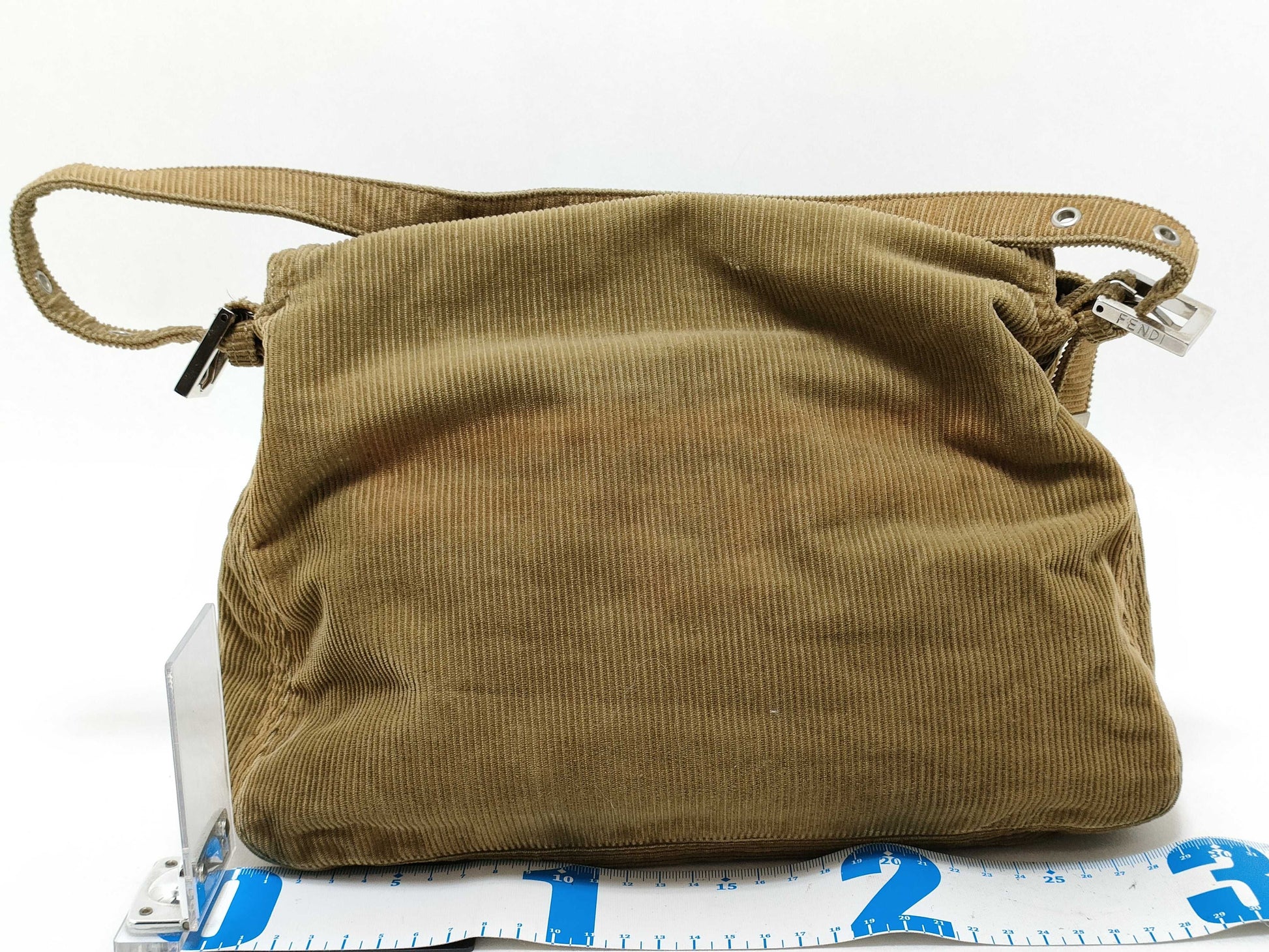 FENDI Mamma Bucket Corduroy Shoulder Bag