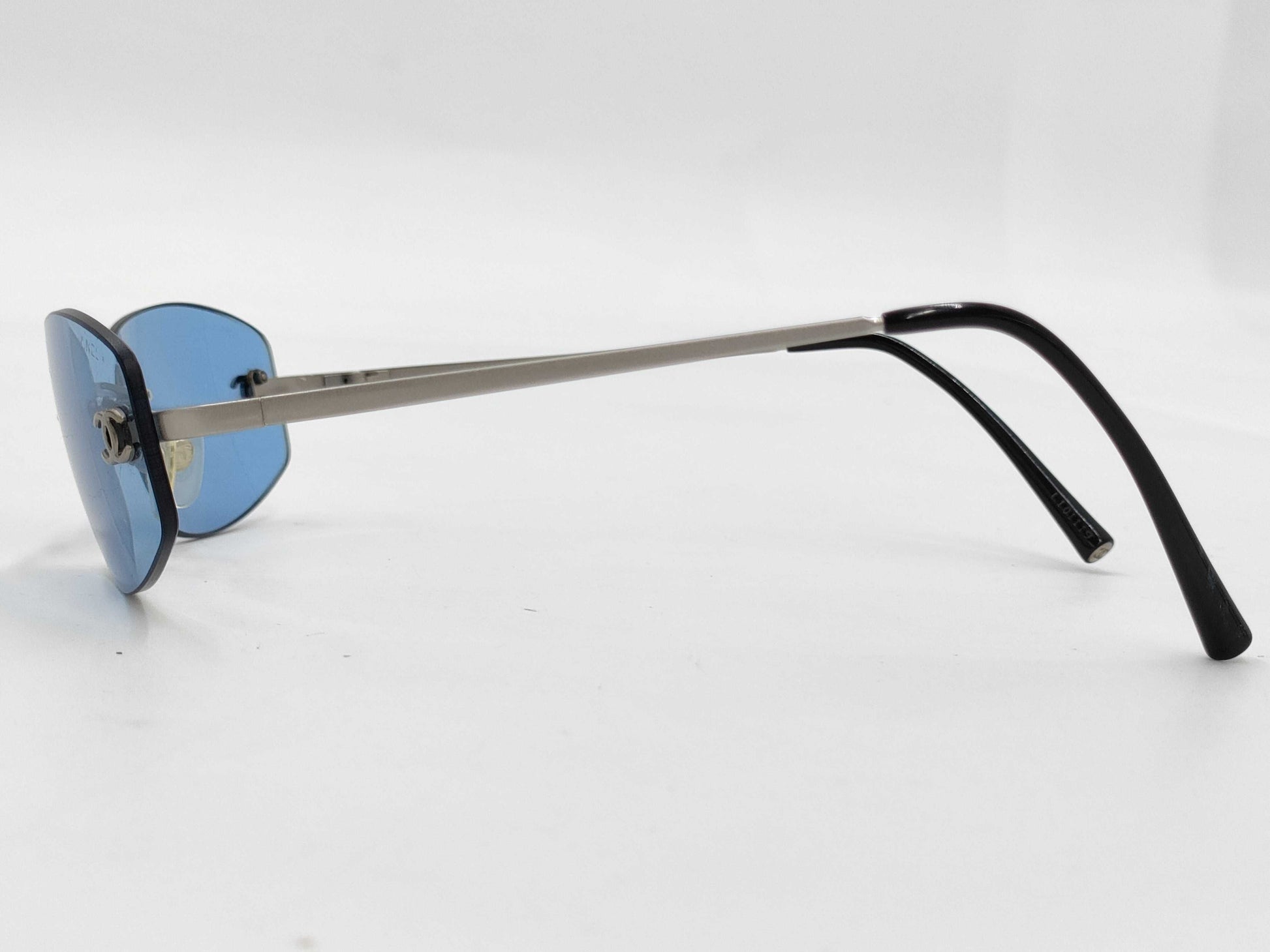  CHANEL Coco Mark Rimless Vintage Sunglasses