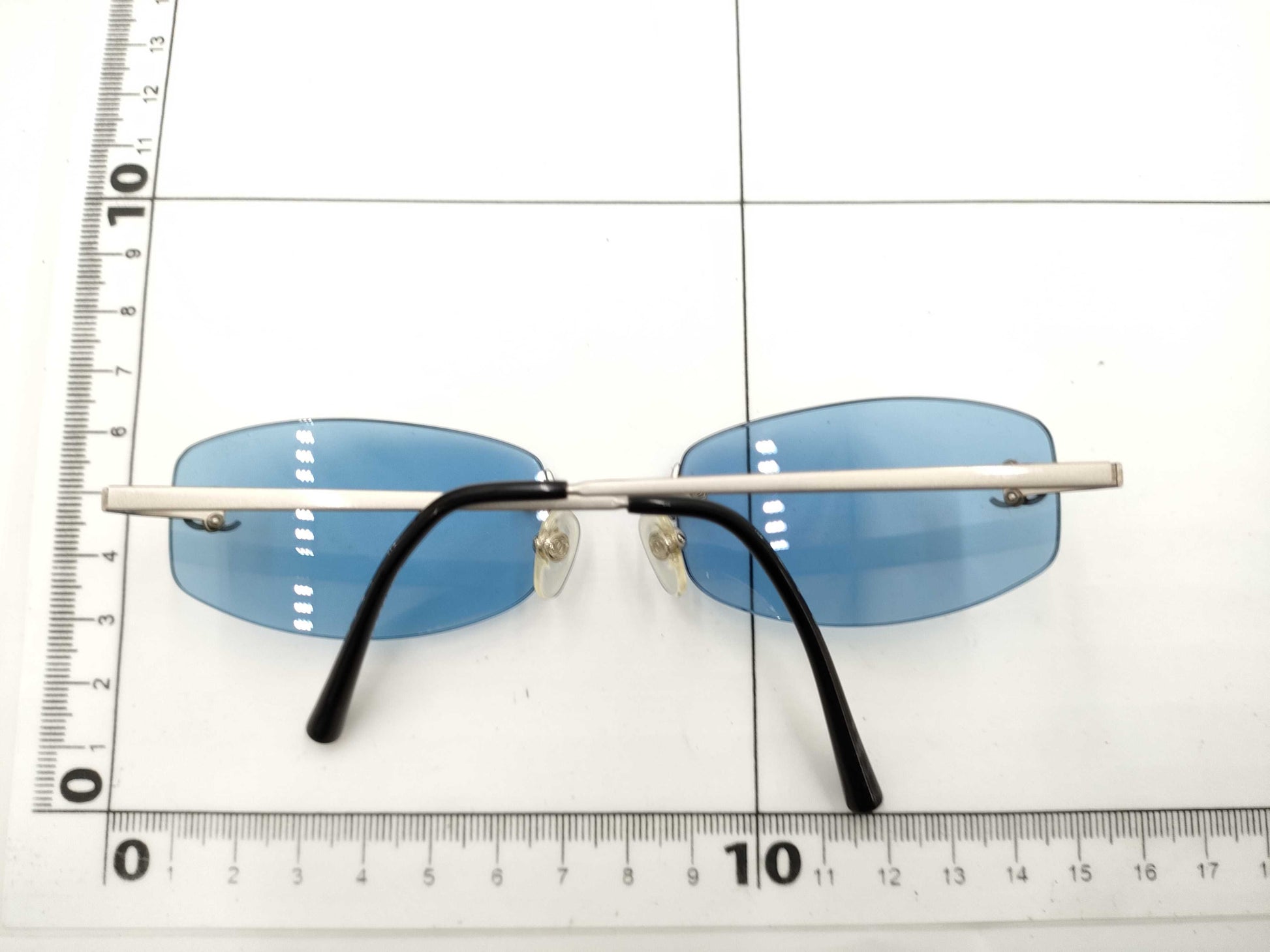  CHANEL Coco Mark Rimless Vintage Sunglasses
