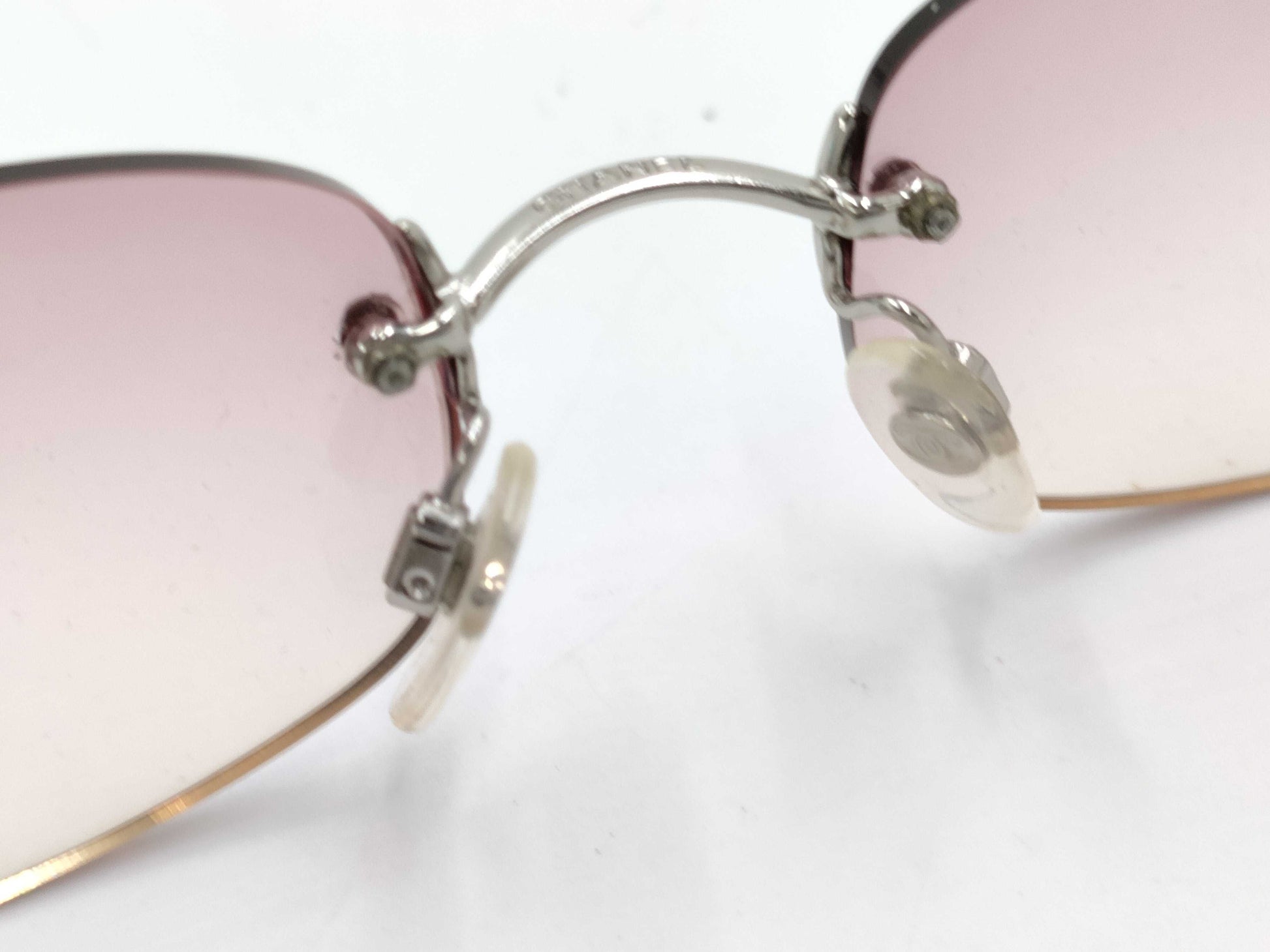 CHANEL Coco Mark Rimless Sunglasses Vintage Sunglasses/Eyewear