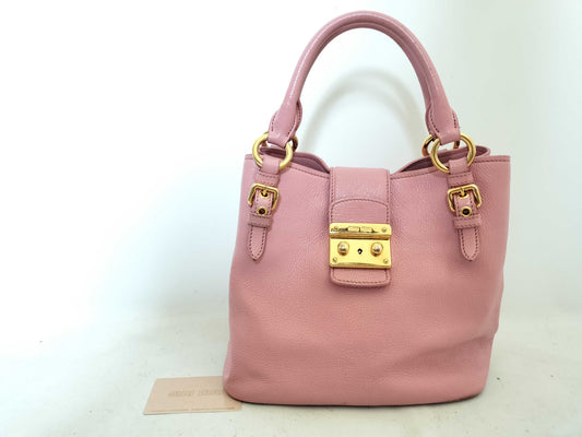 Miu Miu Miu Miu Pink Handbag with Card