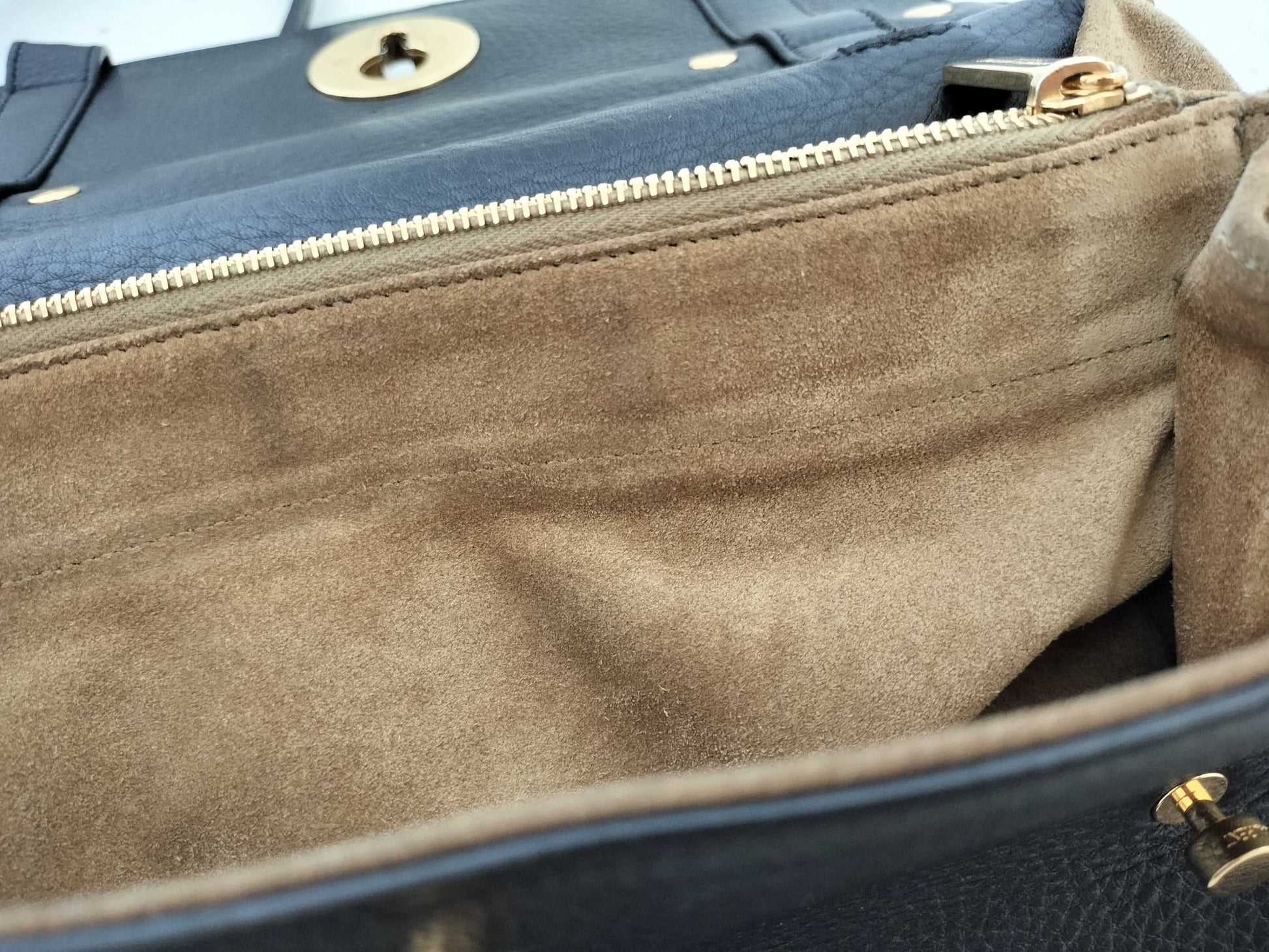 SAINT LAURENT YSL suede shoulder bag with strap