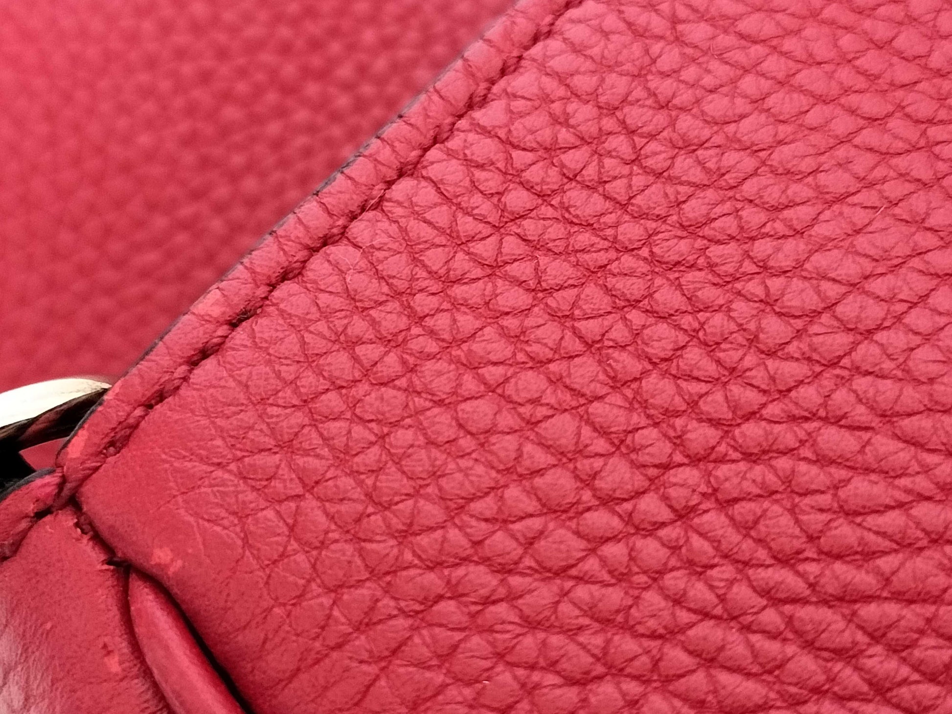 GUCCI GUCCI Double G Soho Chain Shoulder Bag Red Shoulder Bag