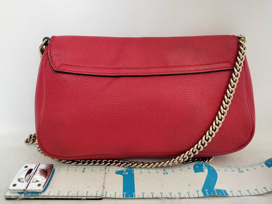 GUCCI GUCCI Double G Soho Chain Shoulder Bag Red Shoulder Bag