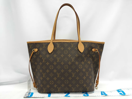 LOUIS VUITTON Monogram Neverfull Handbag with Beige Interior
