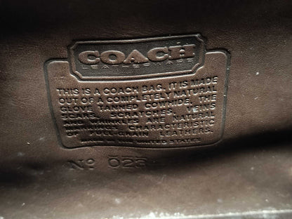 COACH Old Coach All Leather Brown Shoulder Bag