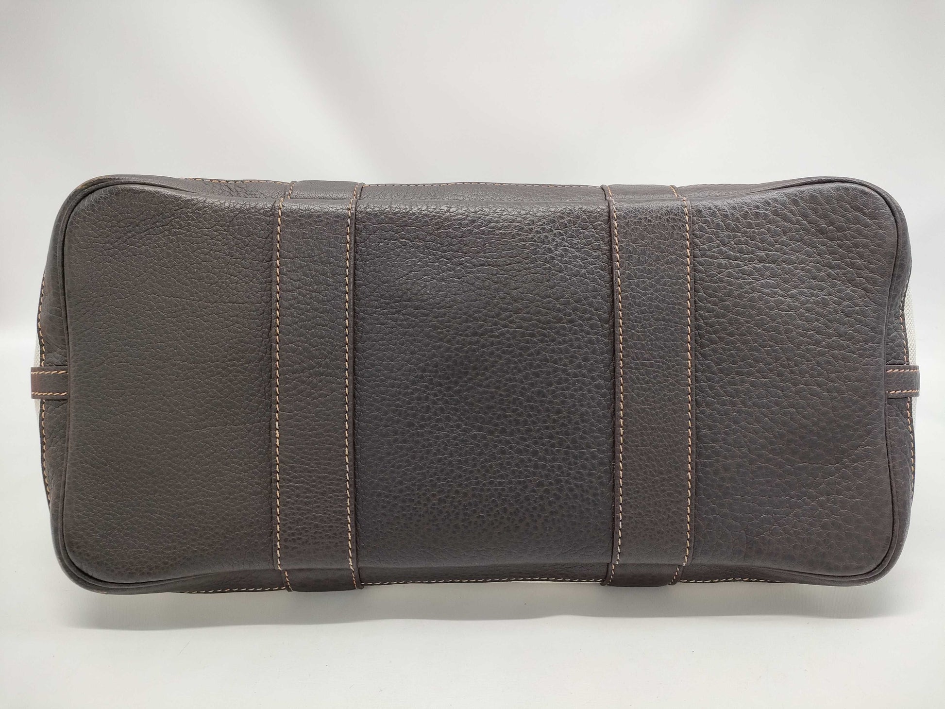 HERMES Garden Party PM Toile H Maroon □G Handbag