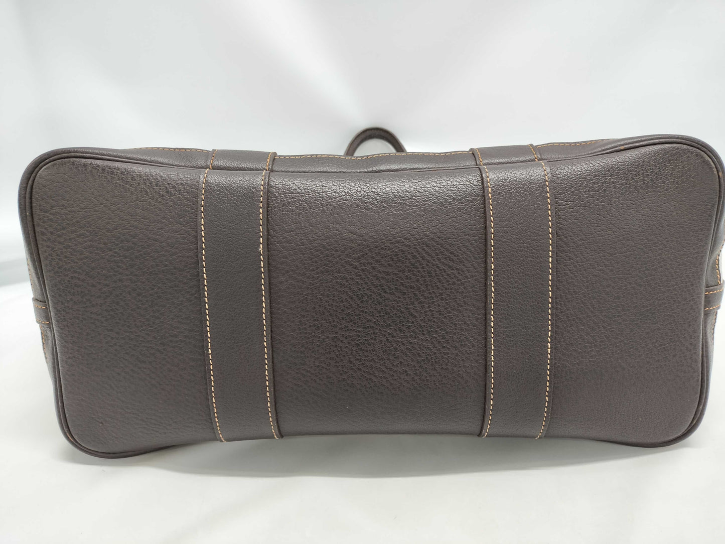 HERMES Garden Party PM Maroon Toile H Handbag
