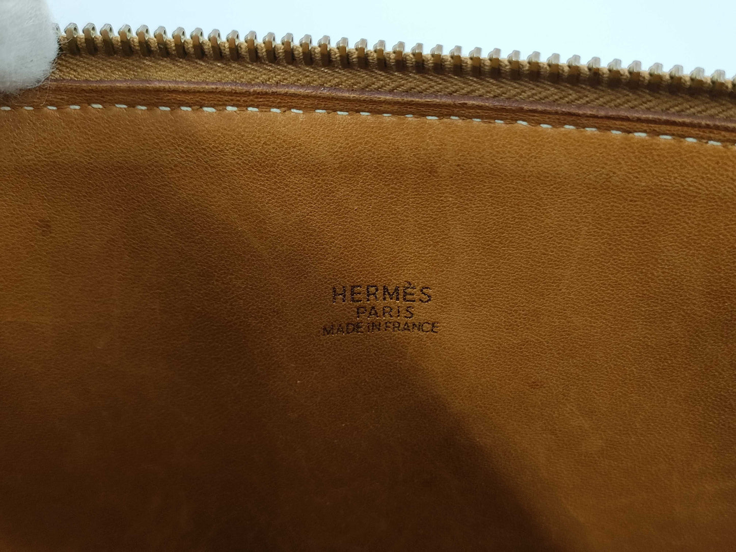 HERMES Bolide 35 Couchvel Gold Handbag with B Strap