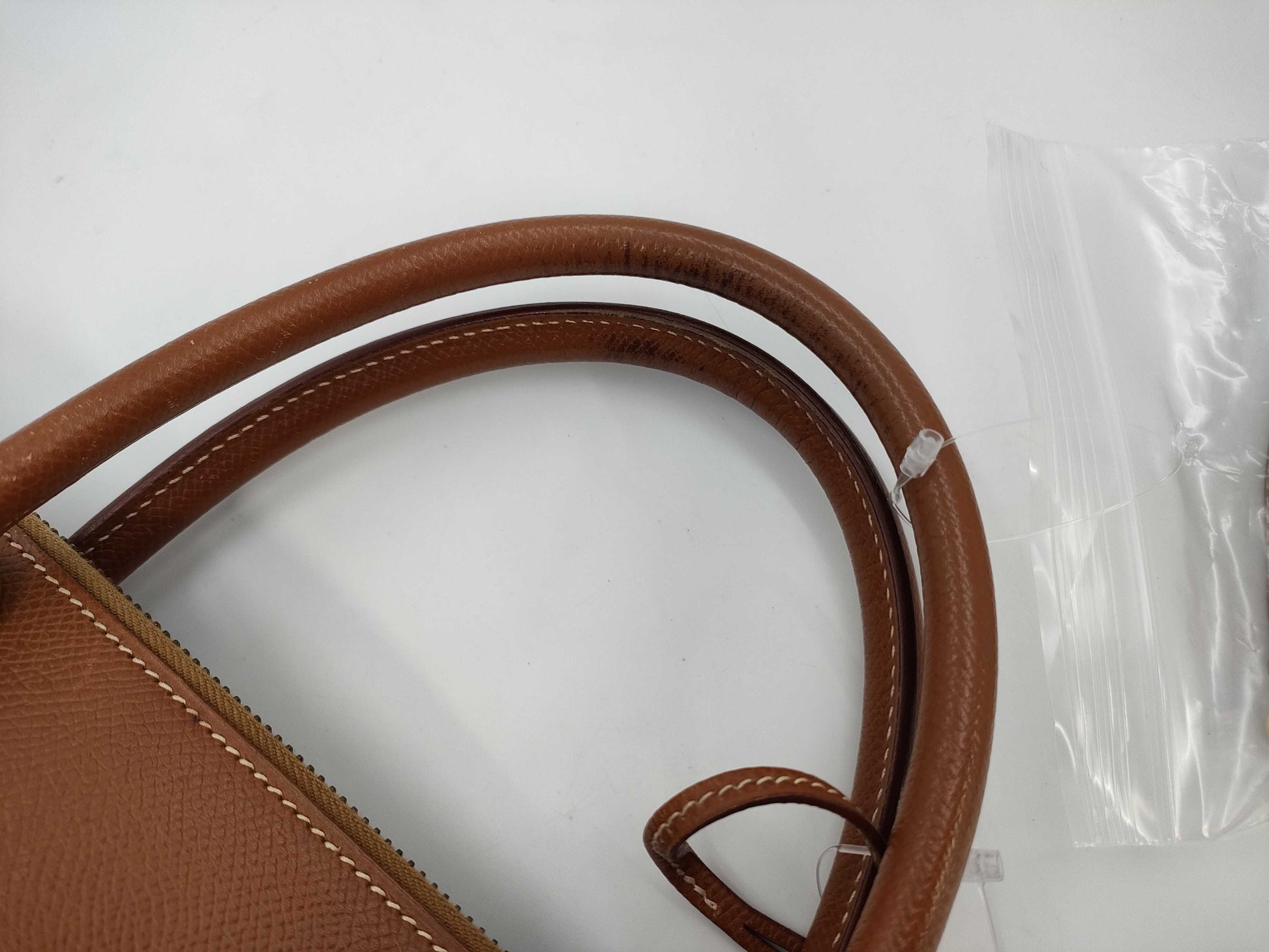 HERMES Bolide 35 Couchvel Gold Handbag with B Strap