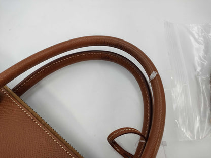 HERMES Bolide 35 Couchvel Gold Handbag with B Strap