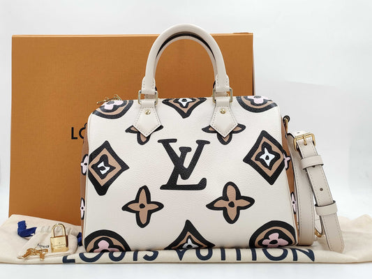 LOUIS VUITTON Wild at Heart Speedy Bandouliere 25 M45828 RFID Handbag