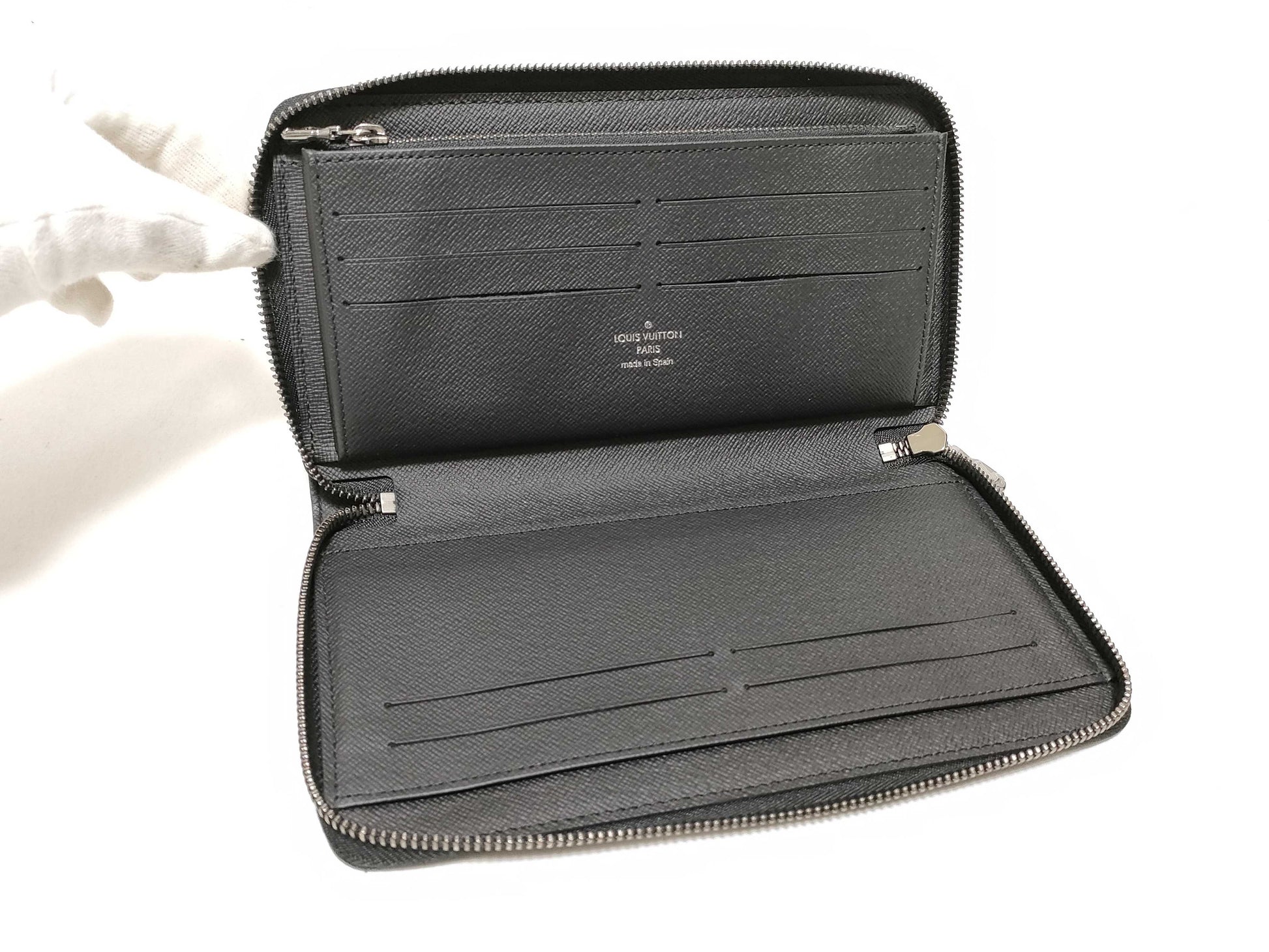 LOUIS VUITTON RFID confirmed, serial number not confirmed, Monogram Louis Vuitton Zippy Organizer NM Monogram Eclipse M82081 RFID wallet