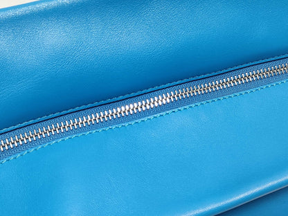 LOEWE Leather Anagram Tote Bag, Blue, 261507