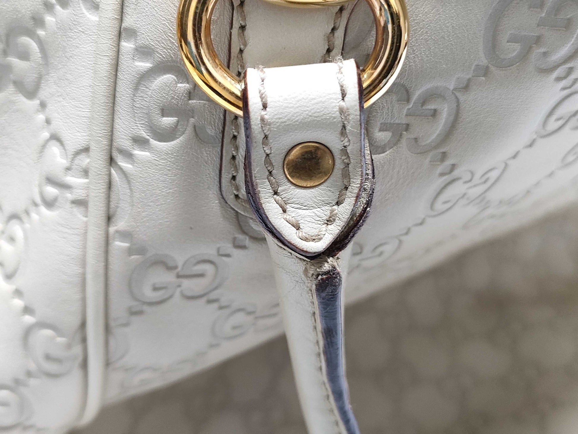 GUCCI Shima Ivory Tote Bag 161128