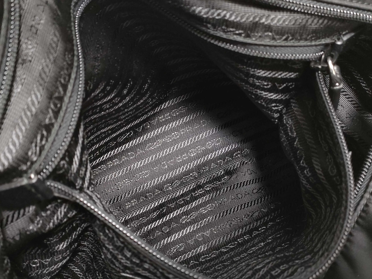 PRADA Nylon Prada Nylon Tote Bag Black br4842 with ST