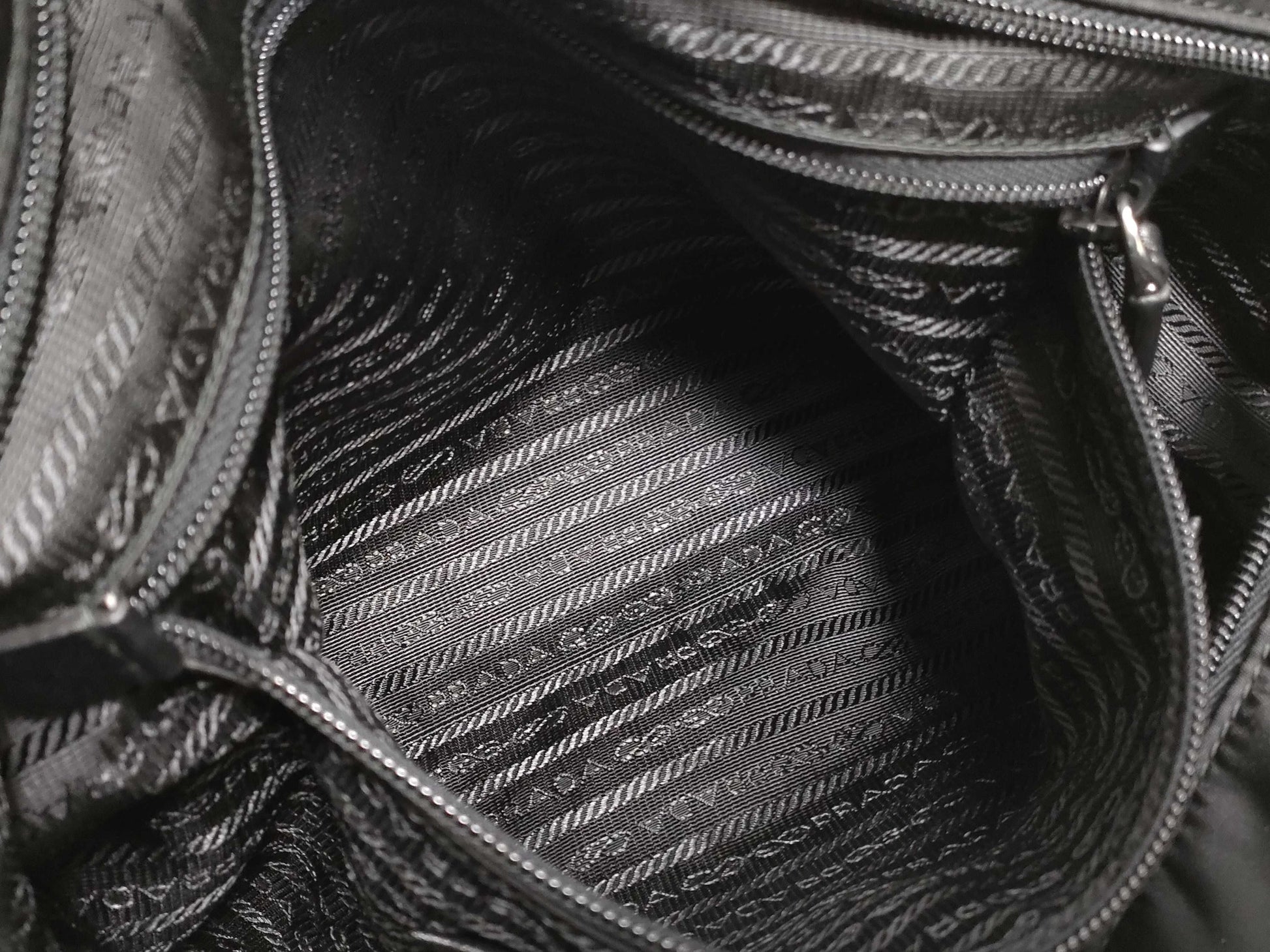 PRADA Nylon Prada Nylon Tote Bag Black br4842 with ST
