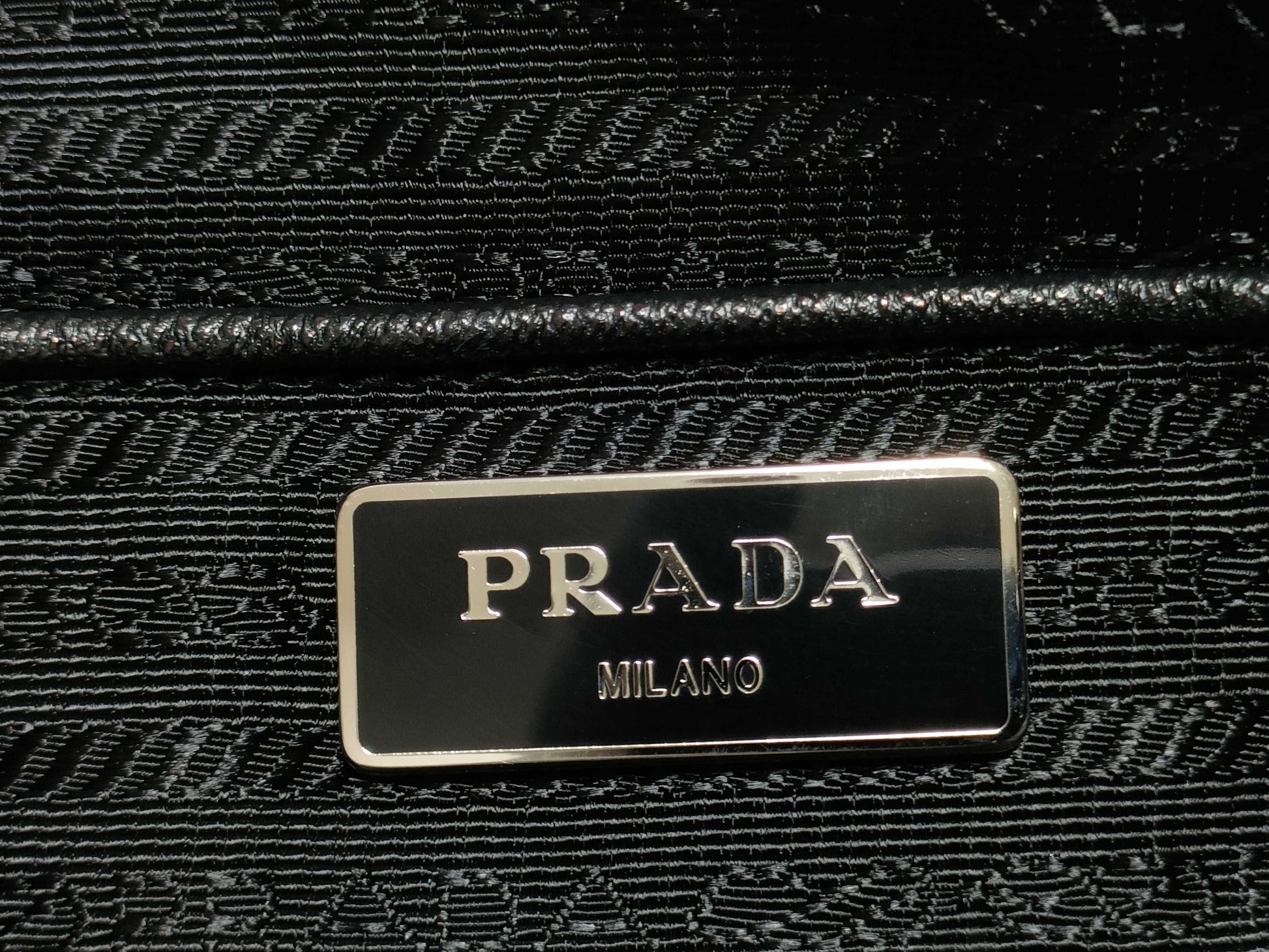 PRADA Nylon Prada Nylon Tote Bag Black br4842 with ST