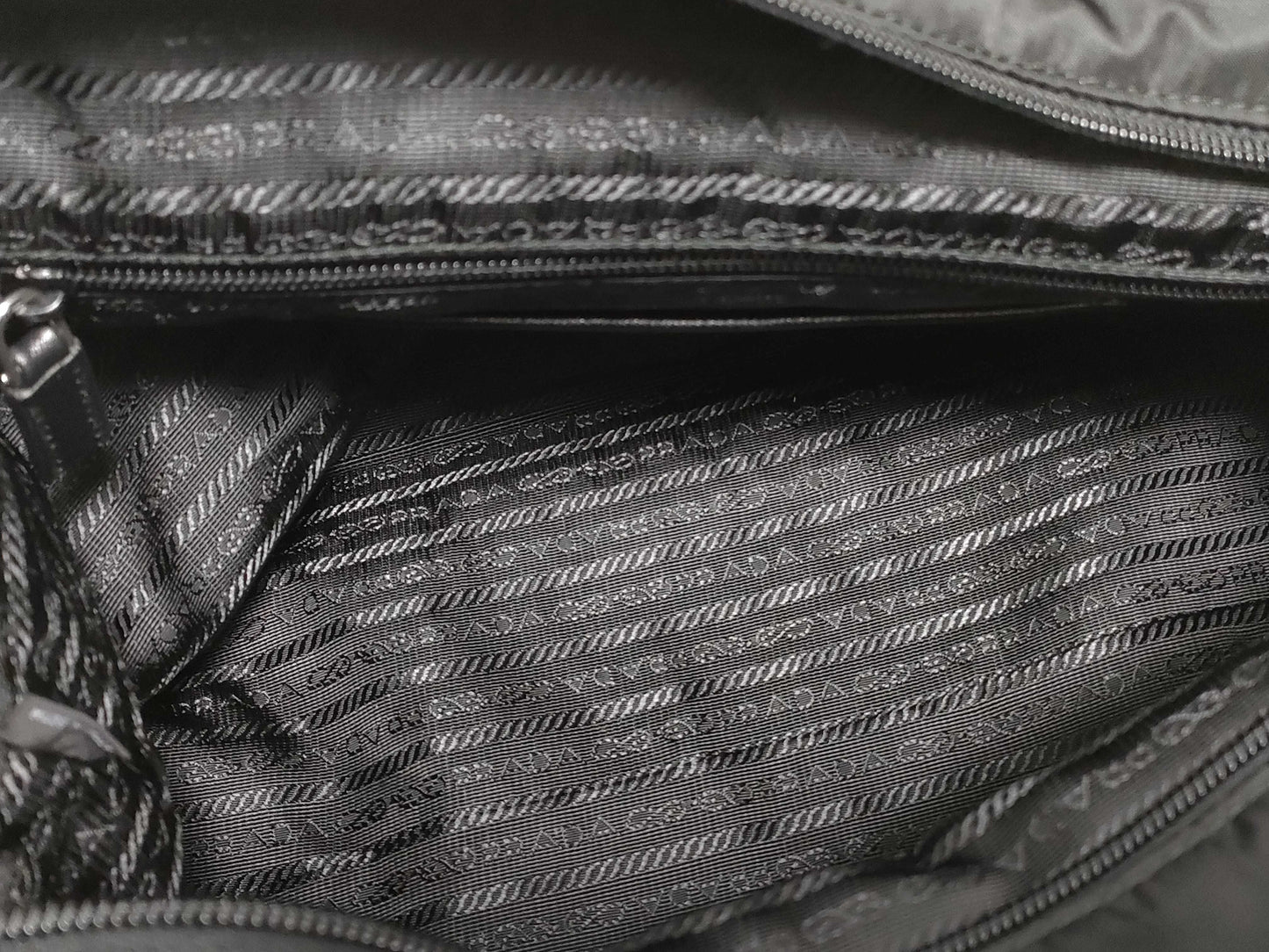 PRADA Nylon Prada Nylon Tote Bag Black br4842 with ST