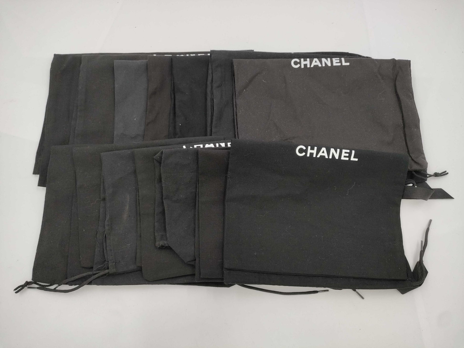 CHANEL Drawstring Storage Bags, Set of 14, Storage Bags 