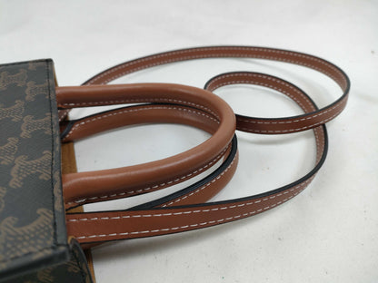 CELINE Triomphe Mini Vertical Cabas Shoulder Bag