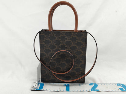 CELINE Triomphe Mini Vertical Cabas Shoulder Bag