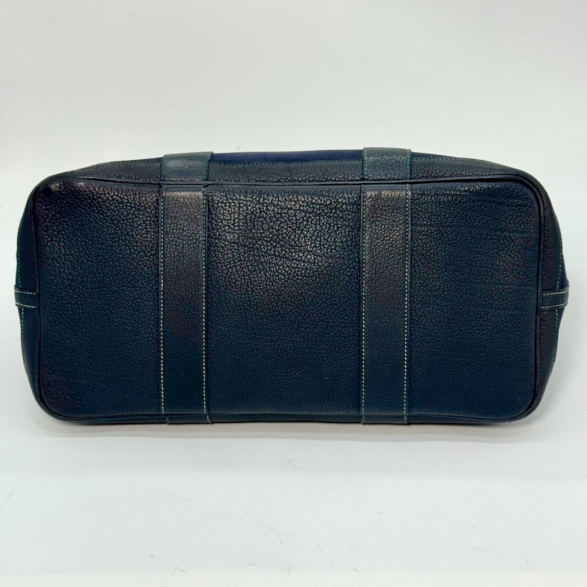 HERMES Garden Party Toile Officier Navy □I Tote Bag