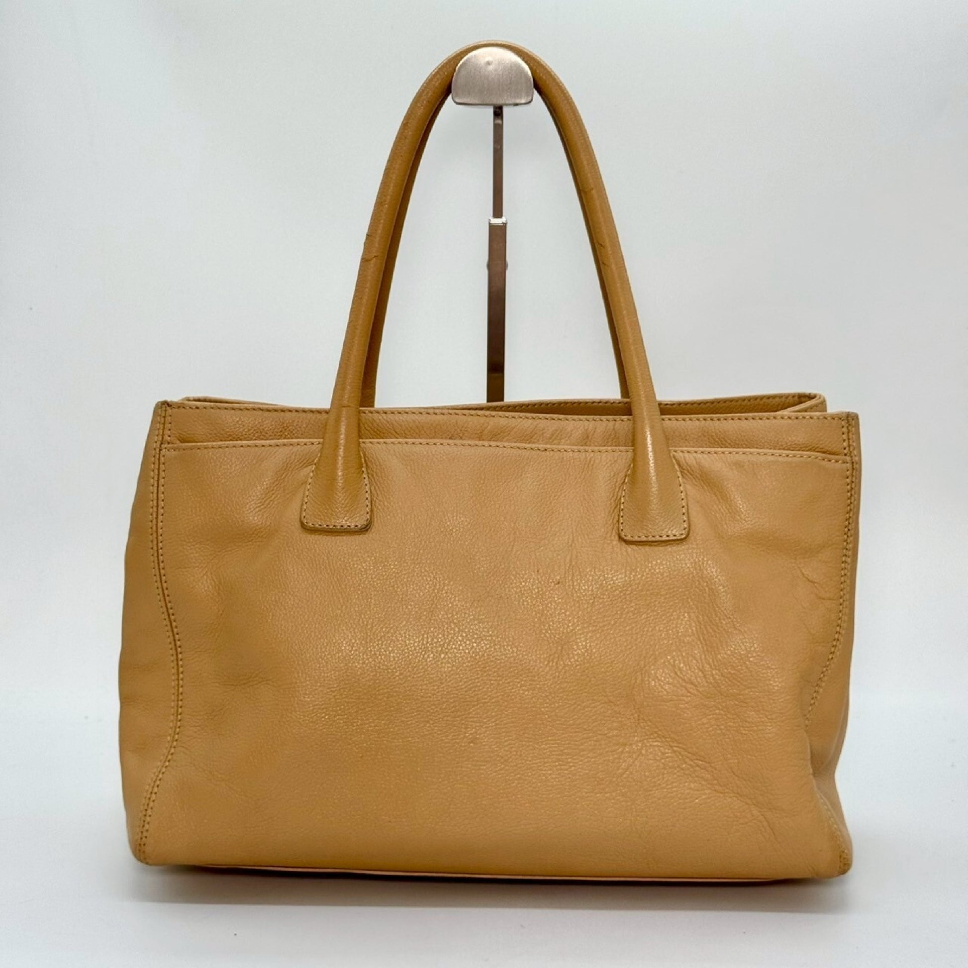 CHANEL Caviar Leather Executive Tote, Beige, 9871188 Tote Bag