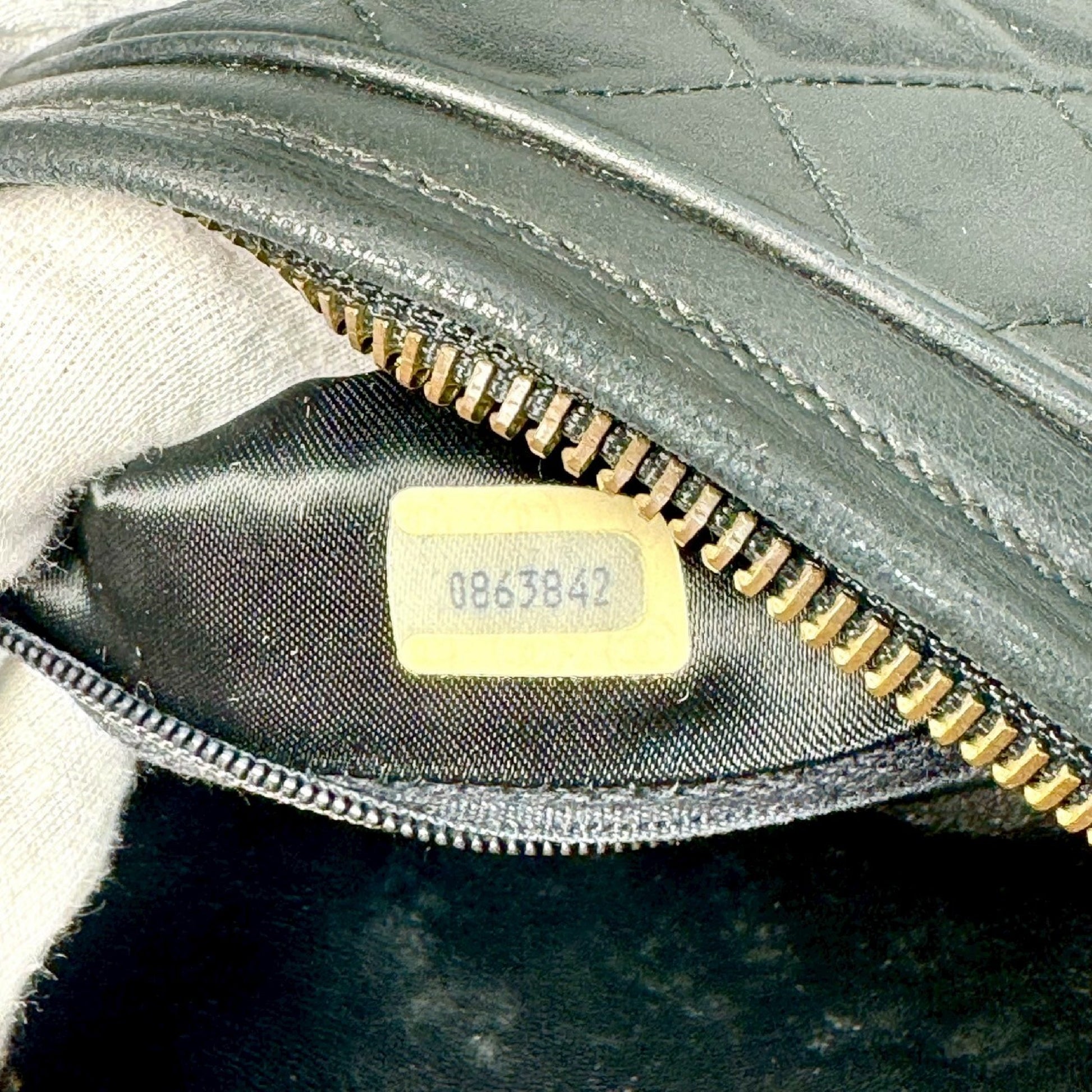 CHANEL Matelasse Lambskin Fringed Chain Shoulder Bag, Black, 0863842 Shoulder Bag
