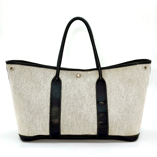 HERMES Garden Party Toile H Grey PM Tote Bag