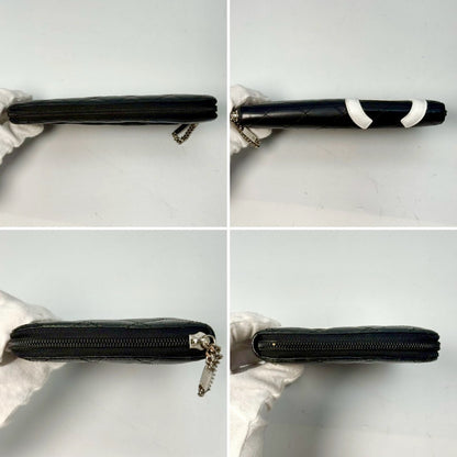 CHANEL Cambon Line Round Zip Long Wallet with Organizer, Black, 12698542 Wallet