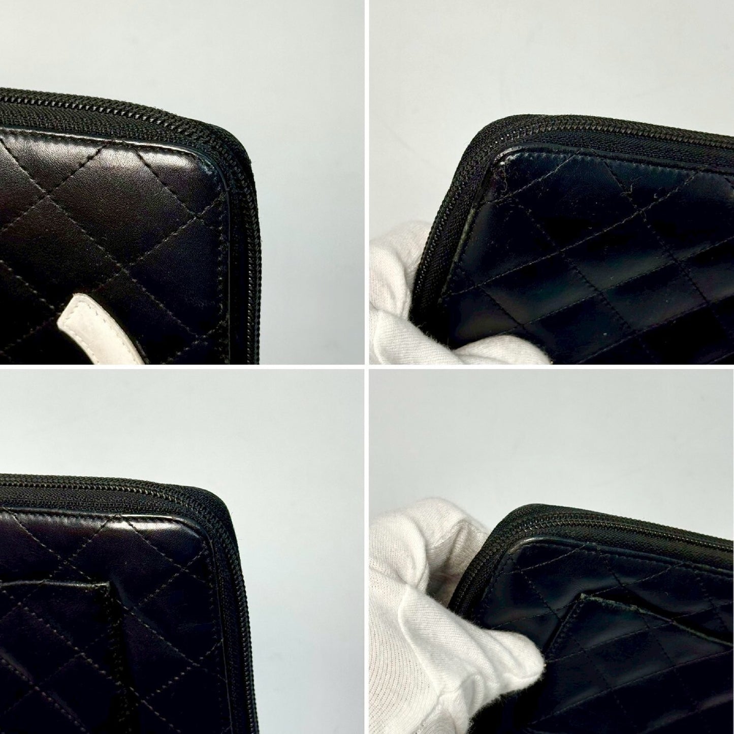 CHANEL Cambon Line Round Zip Long Wallet with Organizer, Black, 12698542 Wallet