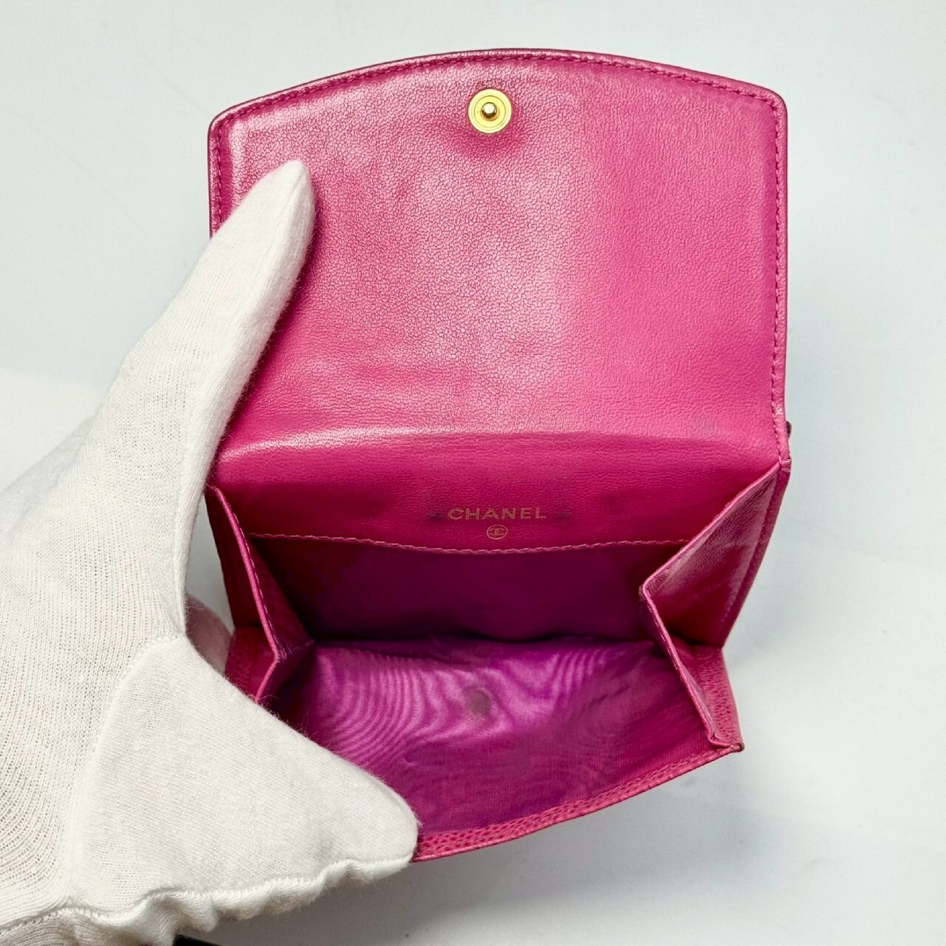 CHANEL Coco Mark Bi-fold Long Wallet Pink 4506203 Wallet