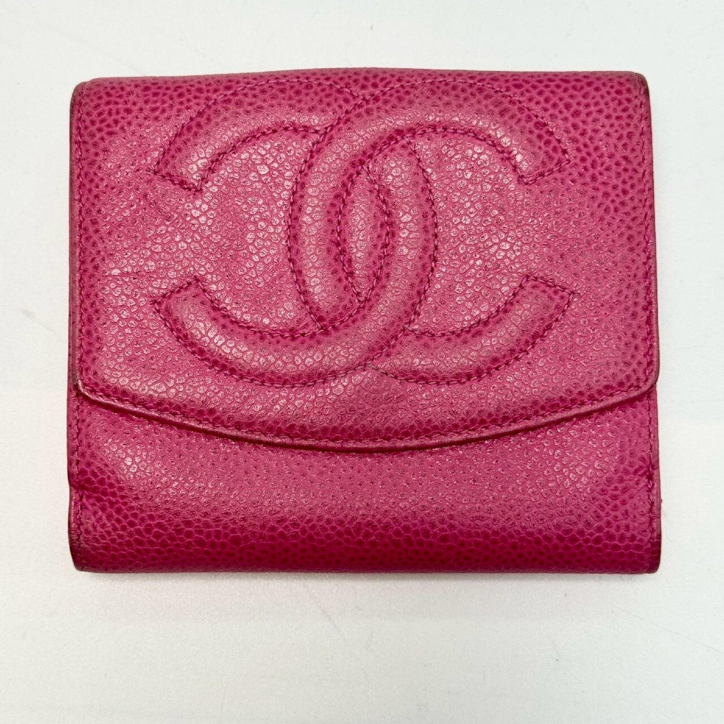 CHANEL Coco Mark Bi-fold Long Wallet Pink 4506203 Wallet