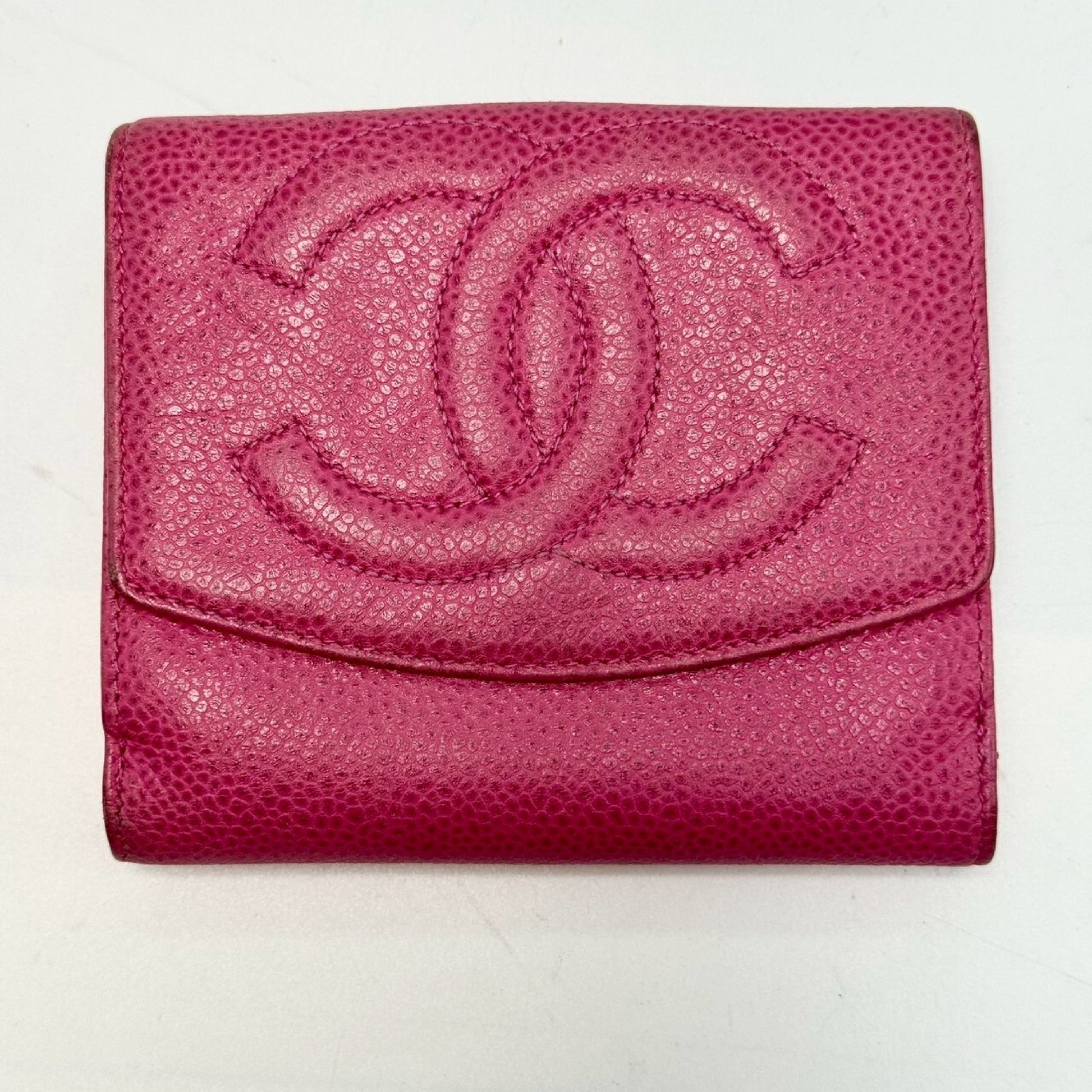 CHANEL Coco Mark Bi-fold Long Wallet Pink 4506203 Wallet