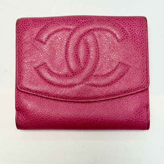 CHANEL Coco Mark Bi-fold Long Wallet Pink 4506203 Wallet
