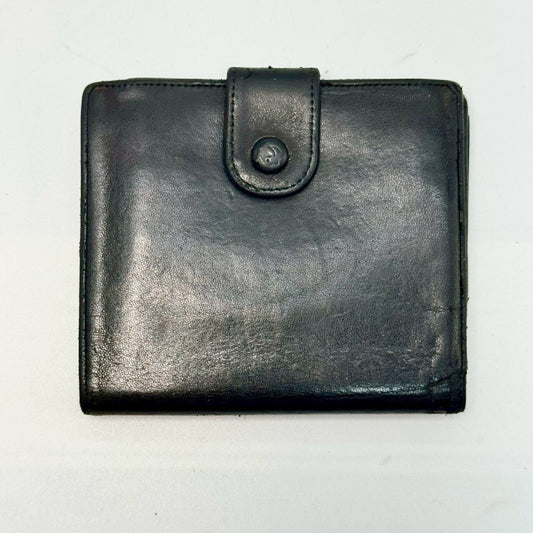 CHANEL Lambskin Coco Mark Bi-fold Compact Wallet, Black, 3437430