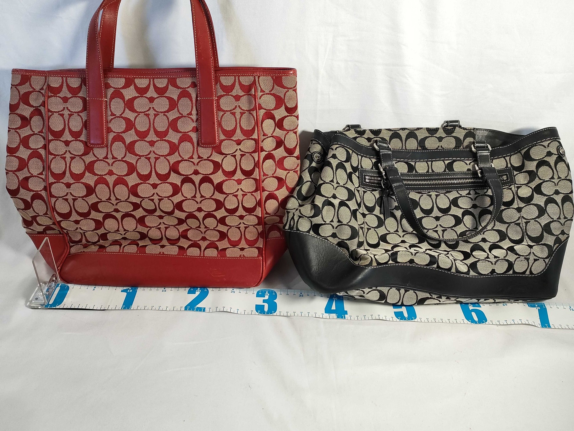 COACH Signature Coach Bag Set of 4 Handbags