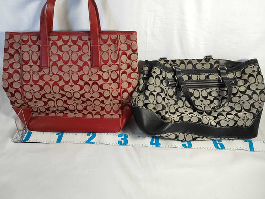 COACH Signature Coach Bag Set of 4 Handbags