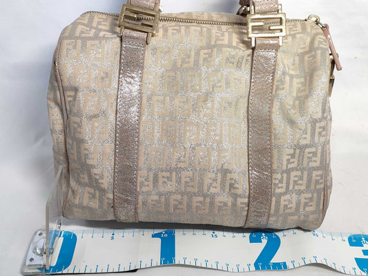 FENDI FENDI Mini Boston Bag Handbag with Padlock